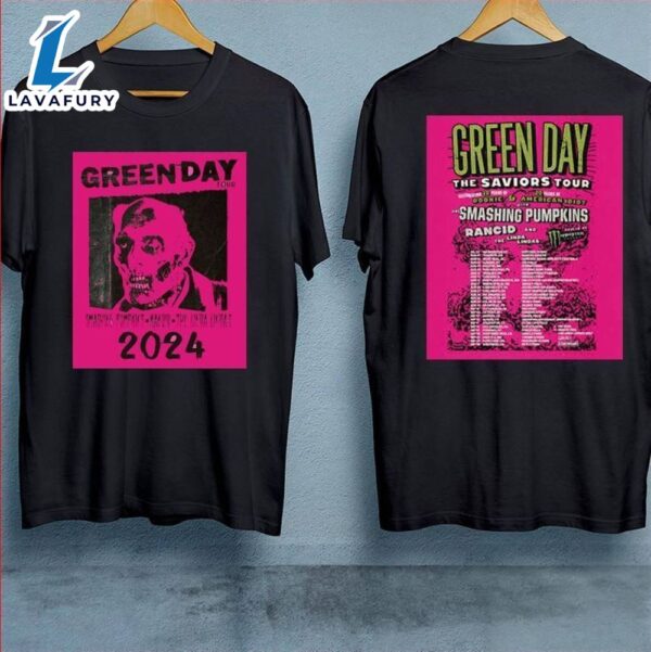 Green Day The Saviors 2024 Tour T-Shirt Gift For Fans