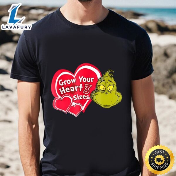 Grinch Grow Your Heart Valentine T-shirt