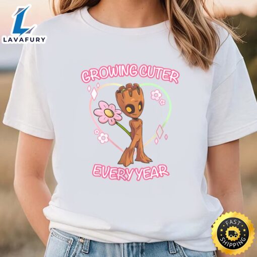 Guardians Of The Galaxy Groot Growing Cuter T-shirt