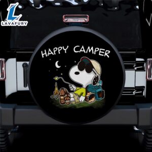 Happy Camper Moon Snoopy Jeep Car Spare Tire Covers Gift For Campers 1 1