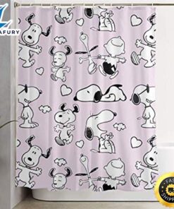 Happy Snoopy Shower Curtain