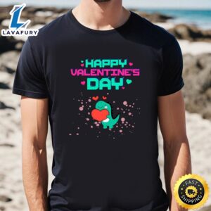 Happy Valentines Day Dinosaur T-Shirt
