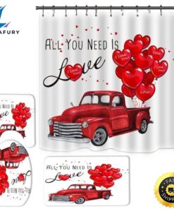 Happy Valentines Day Shower Curtain…