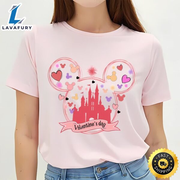 Happy Valentine Mickey Mouse And Friend Valentine Shirt
