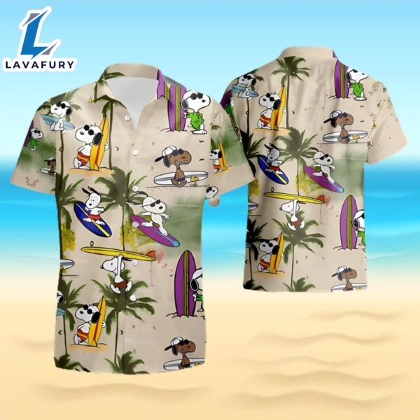 Hawaii Snoopy Surfing Hawaiian Shirt And Short Set Gift Men Women