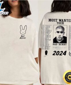 Hot New Bad Bunny Most Wanted Tour 2024 T-Shirt