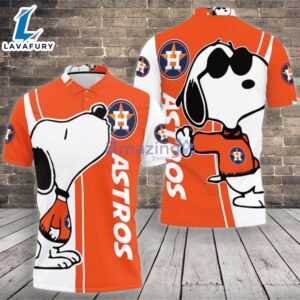 Houston Astros Snoopy Lover Polo…