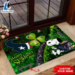 Houston Texans NFL-Custom Doormat The Celebration Of The Saint Patrick’s Day