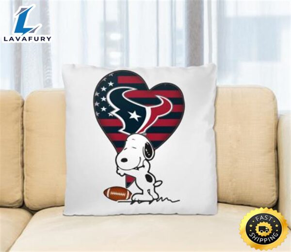 Houston Texans NFL Football The Peanuts Movie Adorable Snoopy Pillow Square Pillow