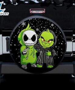 How The Grinch Jack Skellington Friends Christmas Car Spare Tire Covers Gift For Campers