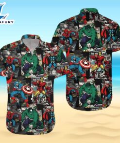Hulk Hawaiian Shirt, Super Heros Marvel Hawaiian Shirt