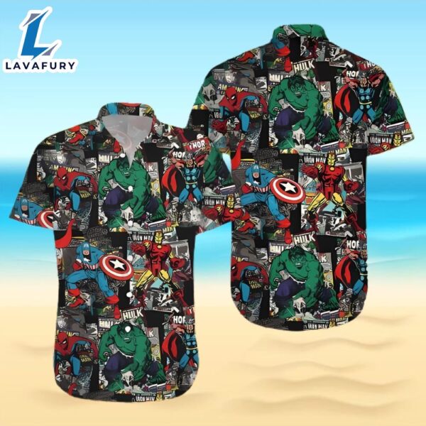 Hulk Hawaiian Shirt, Super Heros Marvel Hawaiian Shirt