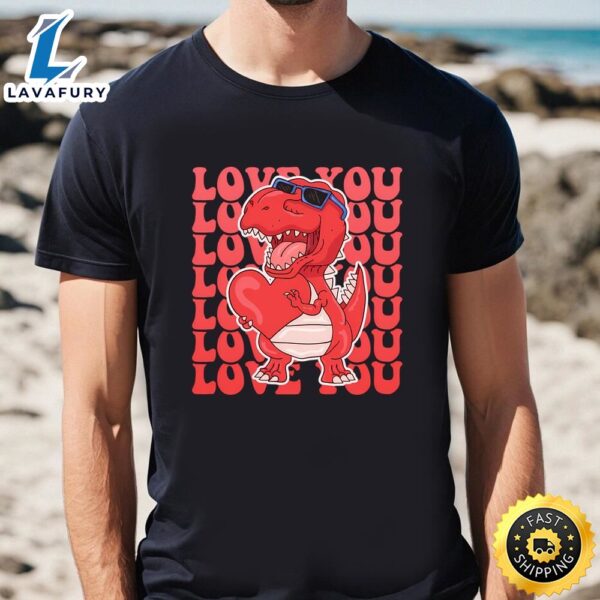 I Steal Hearts Dinosaur Trex Valentines Day T-Shirt