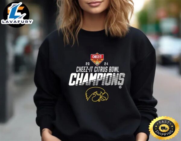 Iowa Hawkeyes 2024 Cheez-It Citrus Bowl Champions Unisex T-Shirt