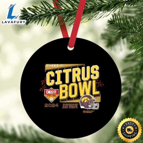 Iowa Hawkeyes 2024 Cheez-It Citrus Bowl Ornament