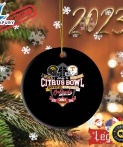 Iowa Hawkeyes Vs Tennessee Volunteers Cheez-It Citrus Bowl Orlando 2024 Ornament