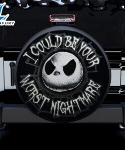 Jack Skellington Nightmare Before Christmas Car Spare Tire Covers Gift For Campers