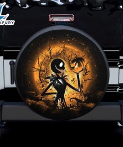 Jack Skellington Nightmare Before Christmas Moonlight Spare Tire Cover Gift For Campers