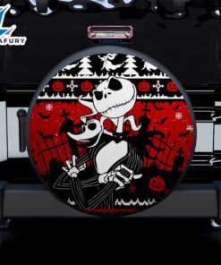 Jack skellington Christmas Nightmare Car Spare Tire Covers Gift For Campers