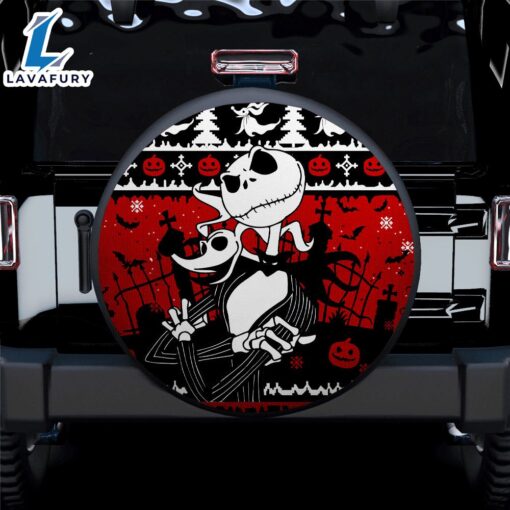 Jack skellington Christmas Nightmare Car Spare Tire Covers Gift For Campers