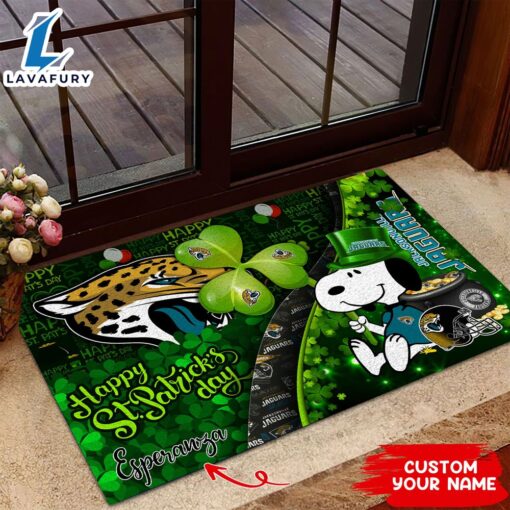 Jacksonville Jaguars NFL-Custom Doormat The Celebration Of The Saint Patrick’s Day