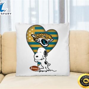 Jacksonville Jaguars NFL Football The Peanuts Movie Adorable Snoopy Pillow Square Pillow