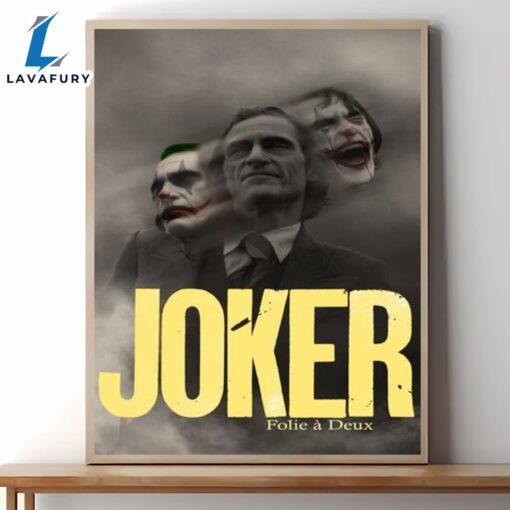 Joker Folie A Deux Movie Poster Wall Art Canvas