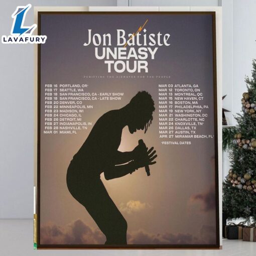 Jon Batiste The Uneasy Tour 2024 Home Decor Poster Canvas