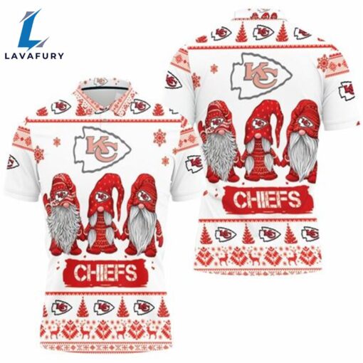 Kansas City Chiefs Christmas Gnomes Polo Shirt