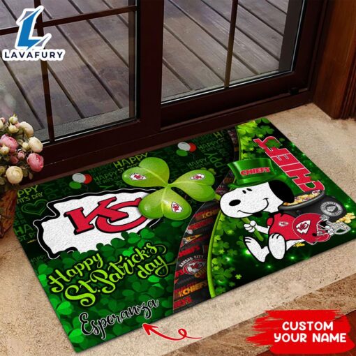 Kansas City Chiefs NFL-Custom Doormat The Celebration Of The Saint Patrick’s Day