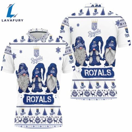 Kansas City Royals Christmas Gnomes Polo Shirt