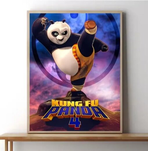 Kung Fu Panda 4 2024 Decor Poster