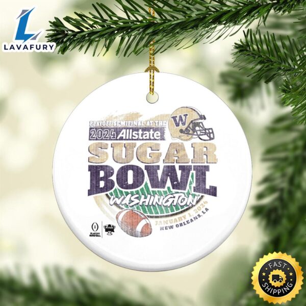 Layoff Semifinal At The 2024 Sugar Bowl Washington Huskies Ornament