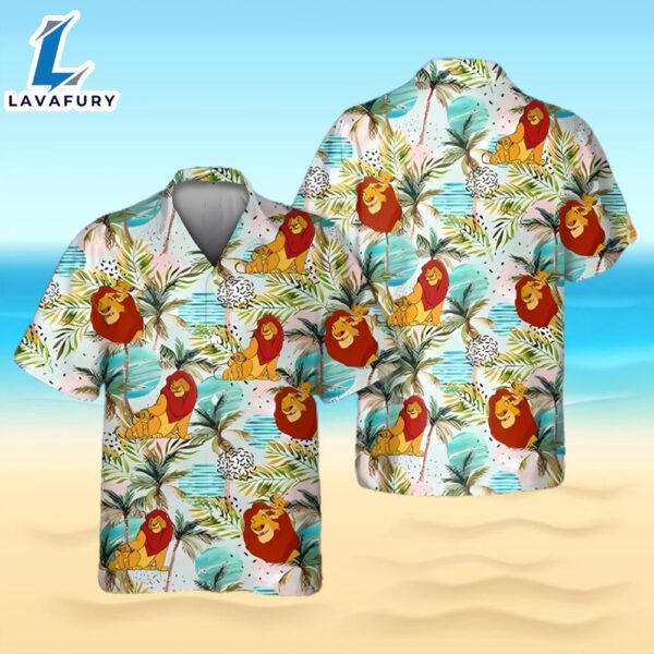 Lion King Family Hawaii Aloha Shirt