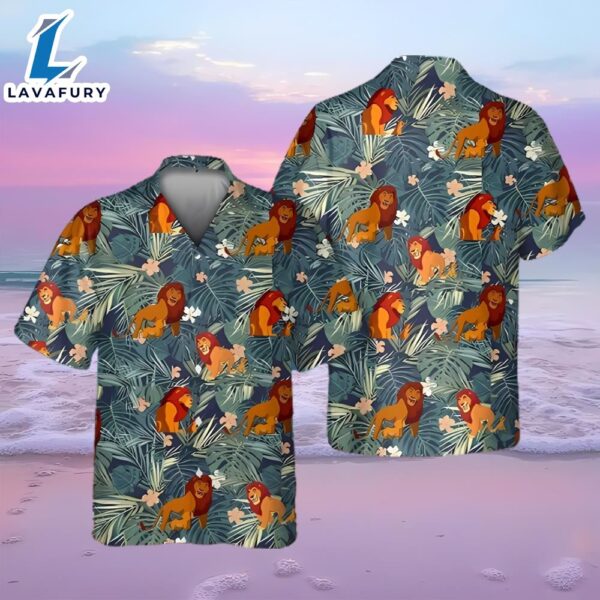 Lion King Hawaiian Summer Holiday 3D Shirt