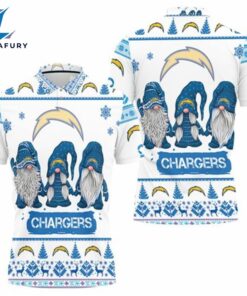 Los Angeles Chargers Christmas Gnomes Polo Shirt