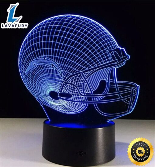 Los Angeles Chargers Nfl Football Team Logo 3d Led Light Lamp Collectible Gift