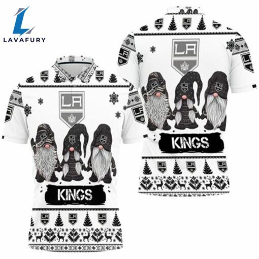 Los Angeles Kings Christmas Gnomes Polo Shirt