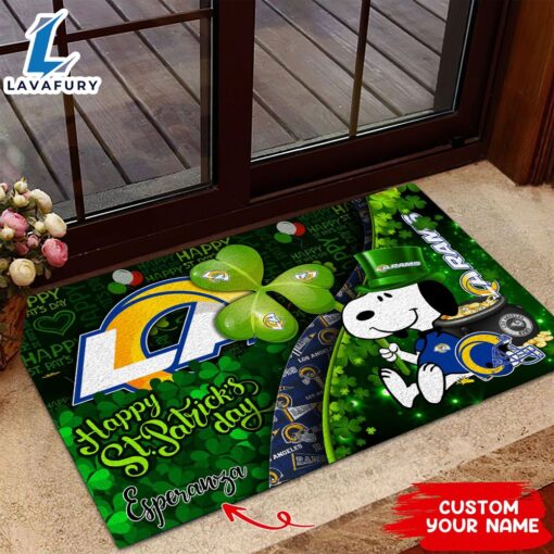 Los Angeles Rams NFL-Custom Doormat The Celebration Of The Saint Patrick’s Day