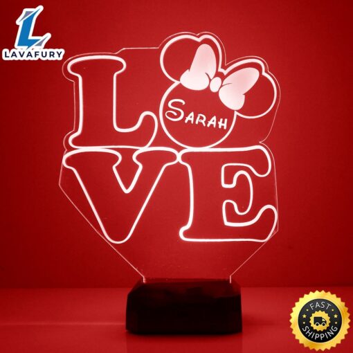 Love Sign Night Light Personalized Free Led Night Lamp