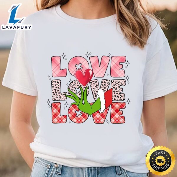 Love Heart Grinch’s Valentine Day Shirt