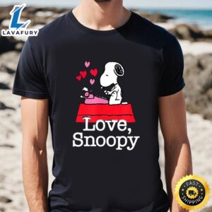 Love Snoopy Valentines T-Shirt Snoopy Valentine Merch Funny…