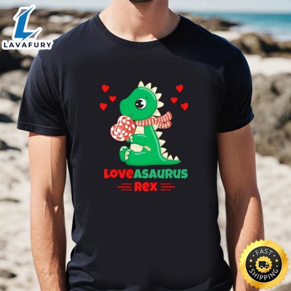 Loveasaurus Rex Valentine Day Dinosaur Lovers T-Shirt