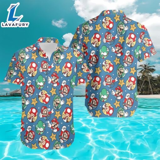 Mario And Luigi Beach Hawaiian Shirt