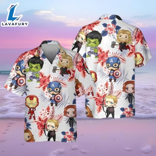 Marvel Avengers 3D Hawaiian Shirt Summer Beach Gift For Men And Women