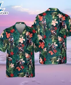 Marvel Captain America 3D Hawaiian Shirt Summer Beach Gift