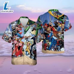 Marvel Hawaiian Shirt Marvel Avengers…