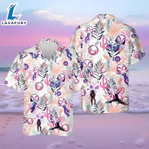 Marvel Spider Gwen Stacy Men And Women Hawaiian Shirt Summer Gift