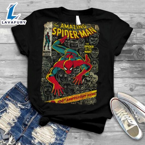 Marvel Spider Man Comic Book Anniversary Graphic T Shirt