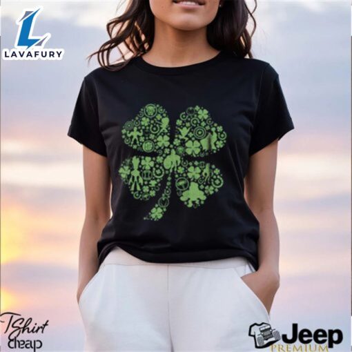 Marvel mad engine youth avengers four leafed clover st. paddy’s day graphic 2024 shirt